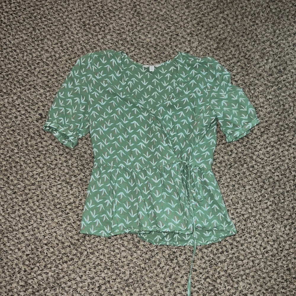 Green Lucky Brand Blouse